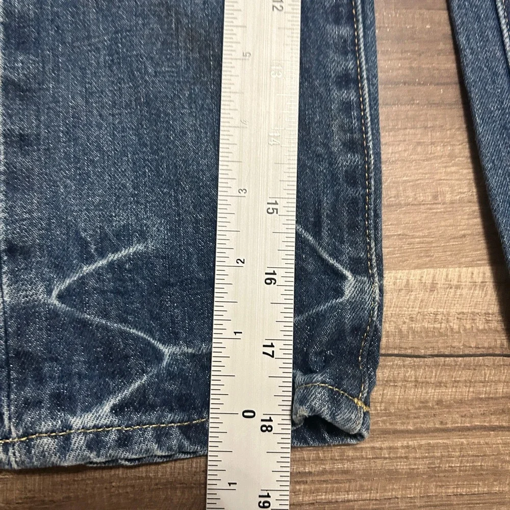 Baby Gap Kids Jeans 4 Years Blue Skull Embroidered Medium Wash Denim Streetwear